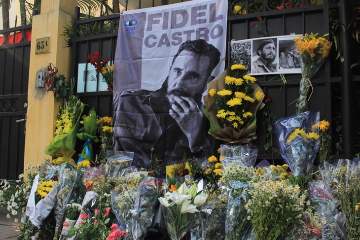 Les Vietnamiens rendent un dernier hommage à Fidel Castro à Hanoi - ảnh 4